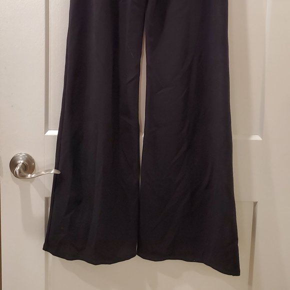 High Waisted Sailor Bell Bottom Elastic Waist Long Pants - Picture 2 of 3